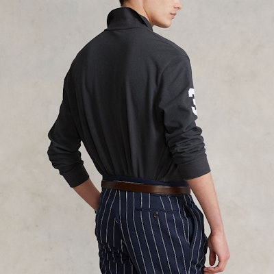 Polo Ralph Lauren Slim Fit Long Sleeve Polo Shirt Dark Grey Three Ponies. MNPOKNI16821451-020 Purchase Polo Ralph Lauren Slim Fit Long Sleeve Polo Shirt Dark Grey Three Ponies. MNPOKNI16821451-020