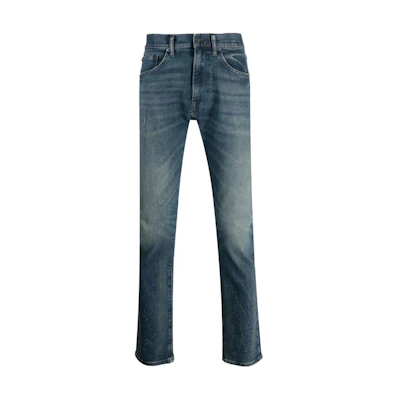 Polo Ralph Lauren Slim Fit Low-Waist Jeans Navy Blue with Back Logo Patch 710917218-001