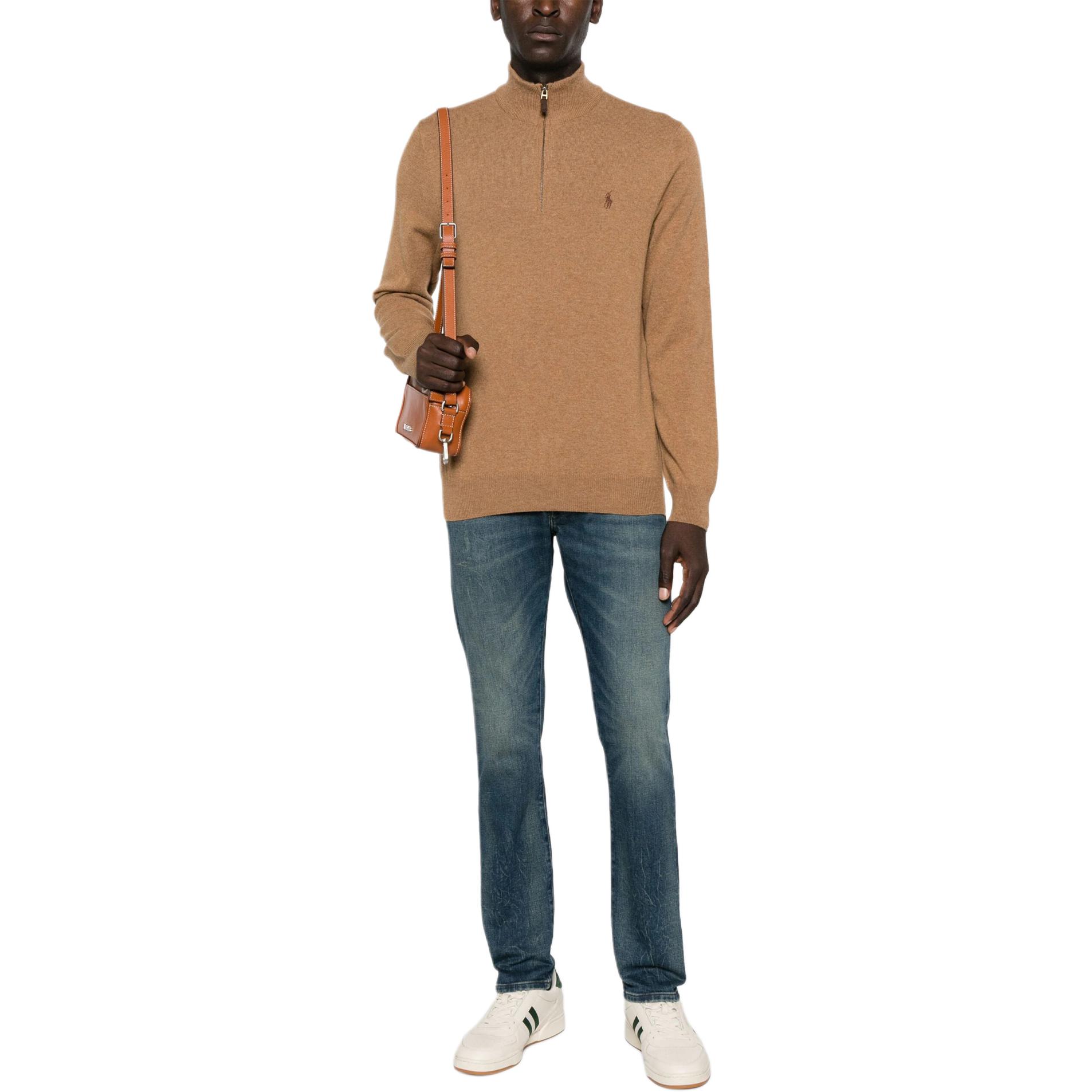 Lookbook Polo Ralph Lauren 修身低腰牛仔褲 深藍色 背面標誌貼牌 710917218-001