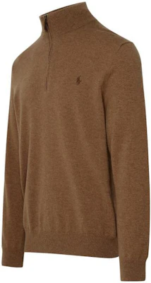 Polo Ralph Lauren 修身款純色棕色長袖毛衣。 710876756-013 Shop Polo Ralph Lauren 修身款純色棕色長袖毛衣。 710876756-013
