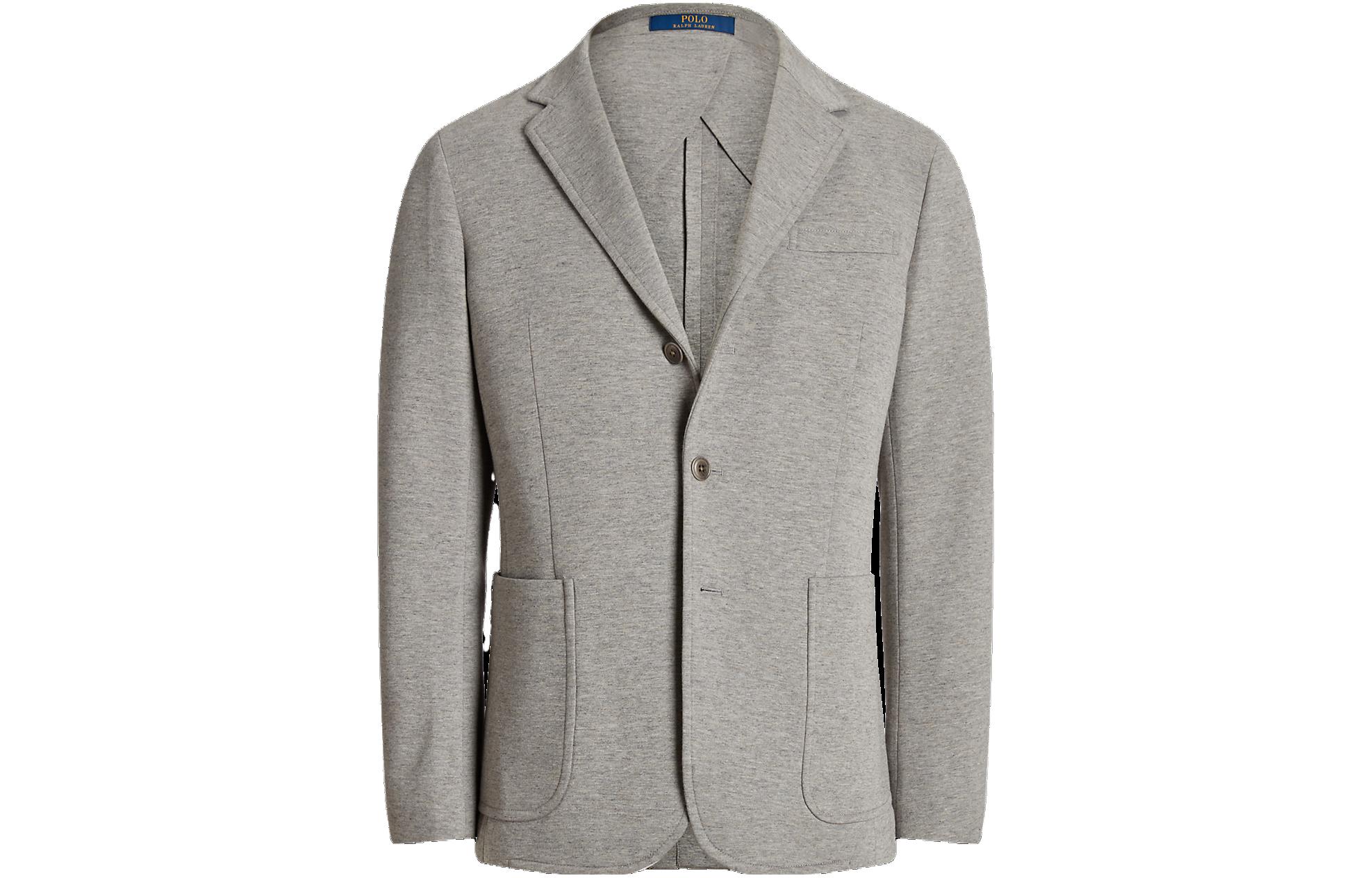 Polo Ralph Lauren  Slim Fit Solid Long Sleeve Blazer Light Grey MNPOSPC27620353-020