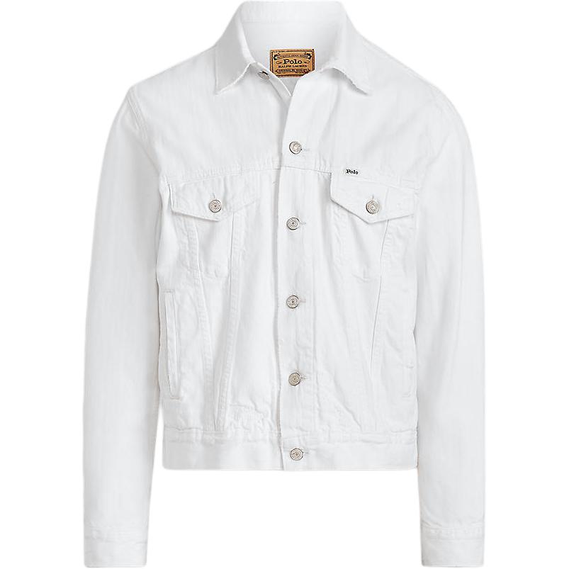 Polo Ralph Lauren  Slim Fit White Denim Jacket Long Sleeve 710938688-001