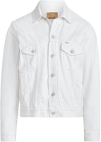 Polo Ralph Lauren Slim Fit White Denim Jacket Long Sleeve 710938688-001 Polo Ralph Lauren Slim Fit White Denim Jacket Long Sleeve 710938688-001