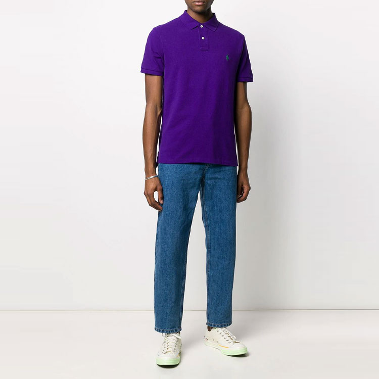 Polo Ralph Lauren  Solid Color Embroidered Logo Purple Polo Shirt. 710795080-028 圖 3