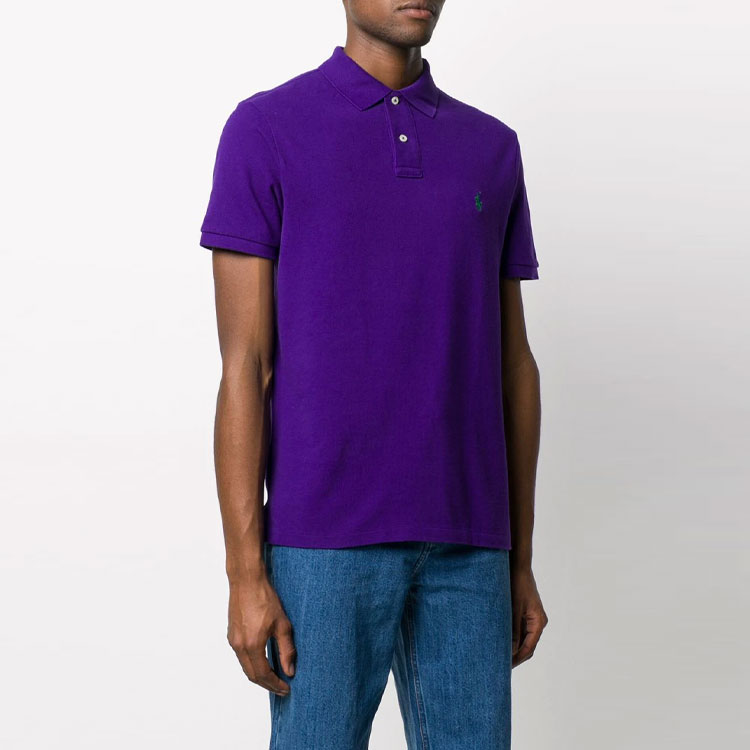 Polo Ralph Lauren  Solid Color Embroidered Logo Purple Polo Shirt. 710795080-028 圖 4