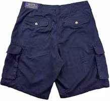 Lookbook Polo Ralph Lauren Solid Color Logo Patch Zip Casual Shorts Blue. 710726941-005