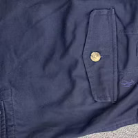 Sizing Polo Ralph Lauren Solid Color Logo Patch Zip Casual Shorts Blue. 710726941-005