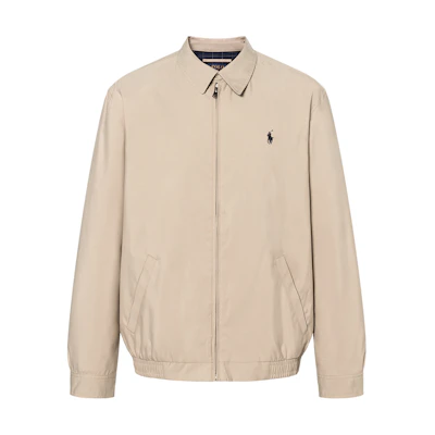 Polo Ralph Lauren Solid Color Zip-Up Windbreaker Jacket Khaki. 710548506002