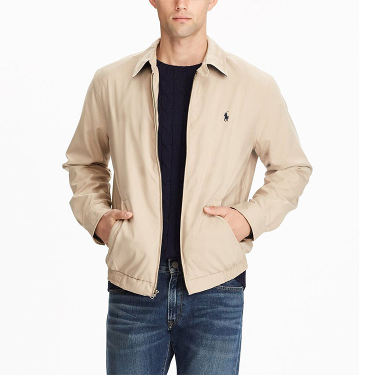 Polo Ralph Lauren  Solid Color Zip-Up Windbreaker Jacket Khaki. 710548506002 圖 4