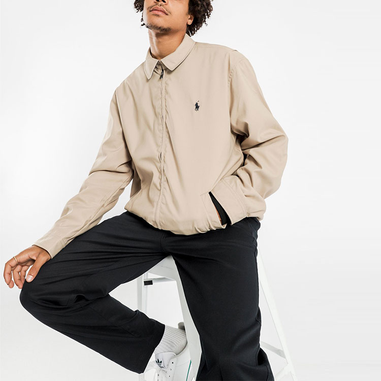 Polo Ralph Lauren  Solid Color Zip-Up Windbreaker Jacket Khaki. 710548506002 圖 7