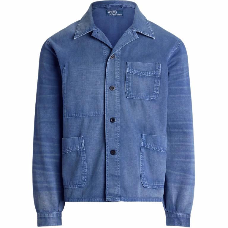 Polo Ralph Lauren  Solid Cotton Twill Button-Up Jacket Blue MNPOOTW16021659-400 圖 2