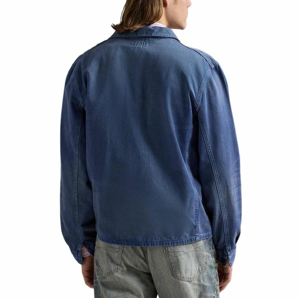 Polo Ralph Lauren  Solid Cotton Twill Button-Up Jacket Blue MNPOOTW16021659-400 圖 6