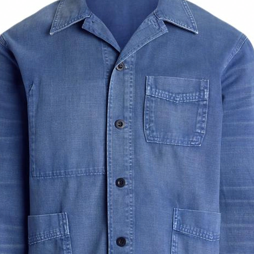 Polo Ralph Lauren  Solid Cotton Twill Button-Up Jacket Blue MNPOOTW16021659-400 圖 7