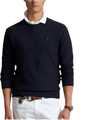 Polo Ralph Lauren 經典藍色圓領套頭針織衫毛衣 710918163-001 Buy Polo Ralph Lauren 經典藍色圓領套頭針織衫毛衣 710918163-001