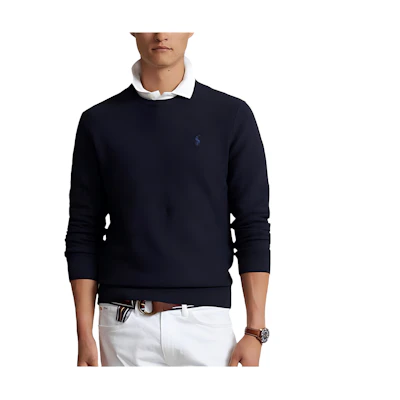 Polo Ralph Lauren Solid Crewneck Pullover Sweater Blue. 710918163-001