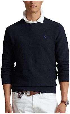 Polo Ralph Lauren 經典藍色圓領套頭針織衫毛衣 710918163-001 Order Polo Ralph Lauren 經典藍色圓領套頭針織衫毛衣 710918163-001