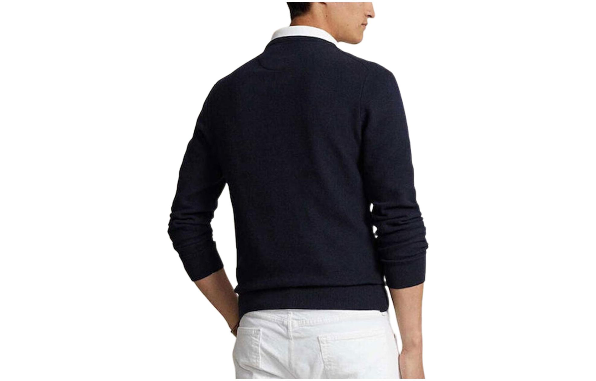 Polo Ralph Lauren  Solid Crewneck Pullover Sweater Blue. 710918163-001 圖 3