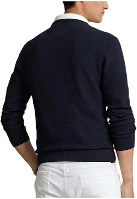 Polo Ralph Lauren 經典藍色圓領套頭針織衫毛衣 710918163-001 Lookbook Polo Ralph Lauren 經典藍色圓領套頭針織衫毛衣 710918163-001
