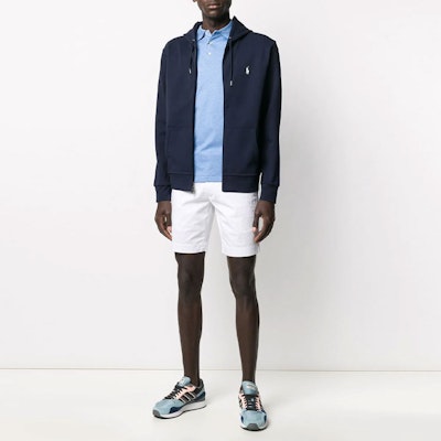 Polo Ralph Lauren 刺绣标志拉链连帽夹克 海军蓝色 710652313-008 Shop Polo Ralph Lauren 刺绣标志拉链连帽夹克 海军蓝色 710652313-008