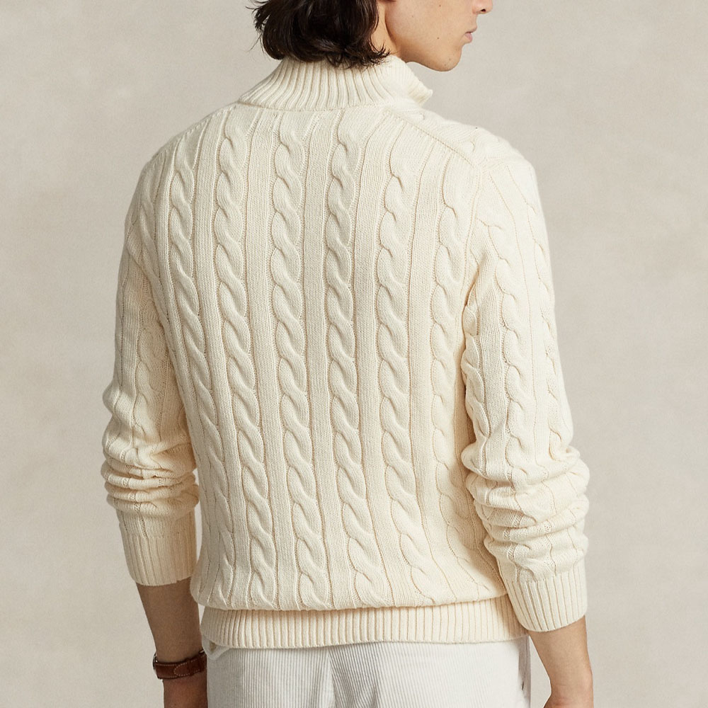 Polo Ralph Lauren  Solid Half-Zip High-Neck Sweater White 710876766W-001 圖 5