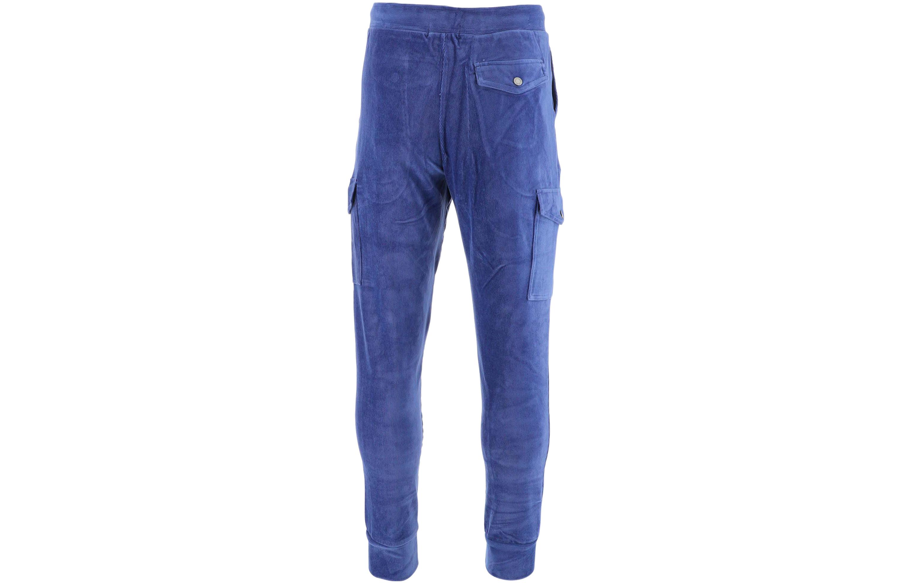 Lookbook Polo Ralph Lauren Celana Jogger Rajut Biru Solid. 710877156-001