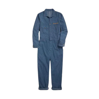 Polo Ralph Lauren Solid Logo Collar Jumpsuit in Blue. MNRRCVA17620-014
