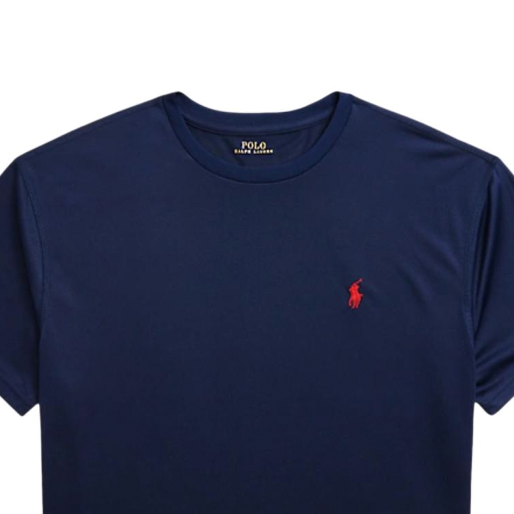 Lookbook Polo Ralph Lauren 标志刺绣圆领T恤 深蓝色. 710865767-002