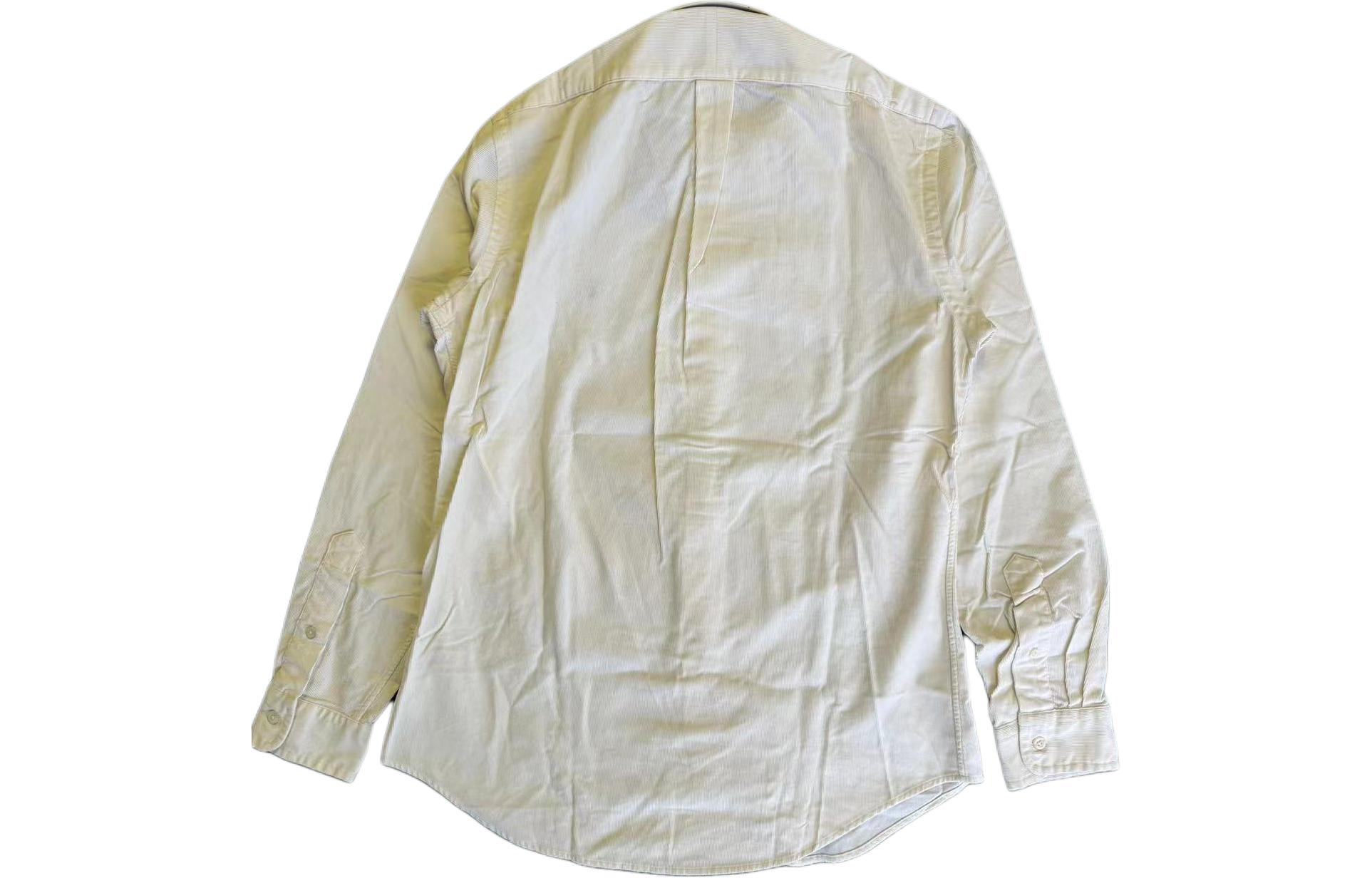 Lookbook Camisa Polo Ralph Lauren manga larga logo bordado crema blanco. 710850170-001