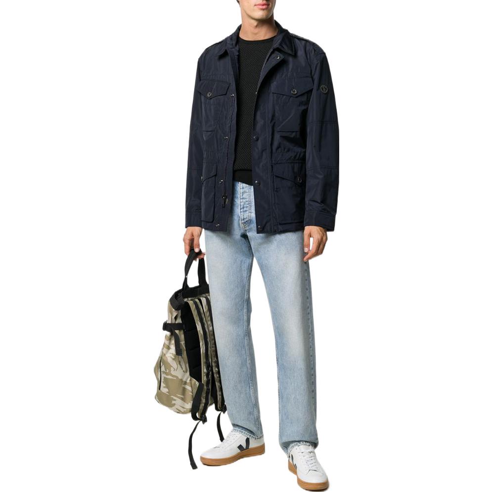 Lookbook Polo Ralph Lauren 宽松版休闲蓝色长袖外套 710810199001