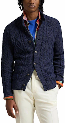 Polo Ralph Lauren Solid Navy Blue Long-Sleeve Knit Cardigan. 710955904-001 Purchase Polo Ralph Lauren Solid Navy Blue Long-Sleeve Knit Cardigan. 710955904-001