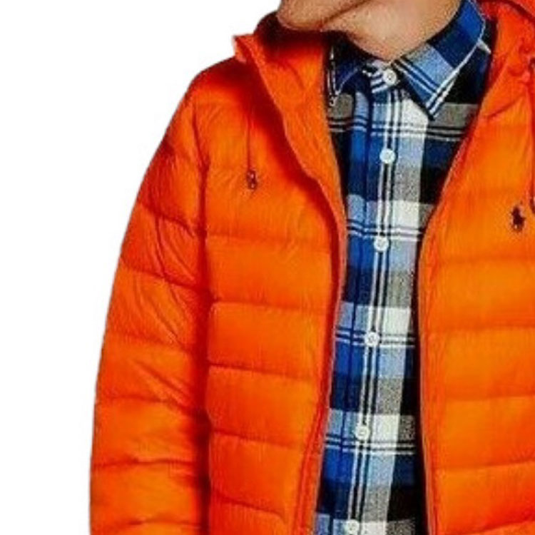 Polo Ralph Lauren  Solid Orange Hooded Zip Puffer Jacket. 710829156-003 圖 4