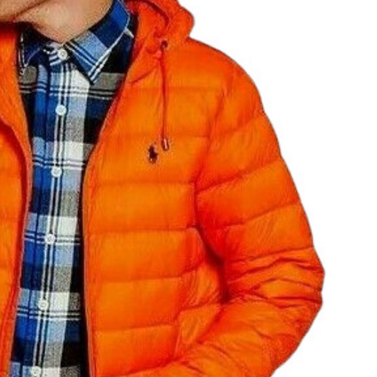 Polo Ralph Lauren  Solid Orange Hooded Zip Puffer Jacket. 710829156-003 圖 5