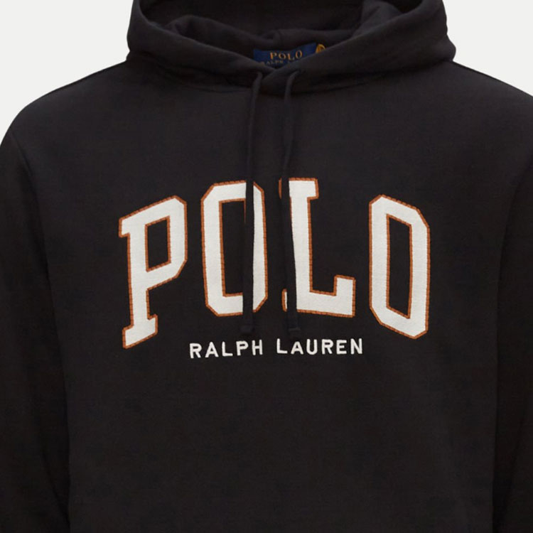 Sizing ポロ ラルフ ローレン ソリッド プルオーバー カジュアル スウェットシャツ ブラック 710917886-006