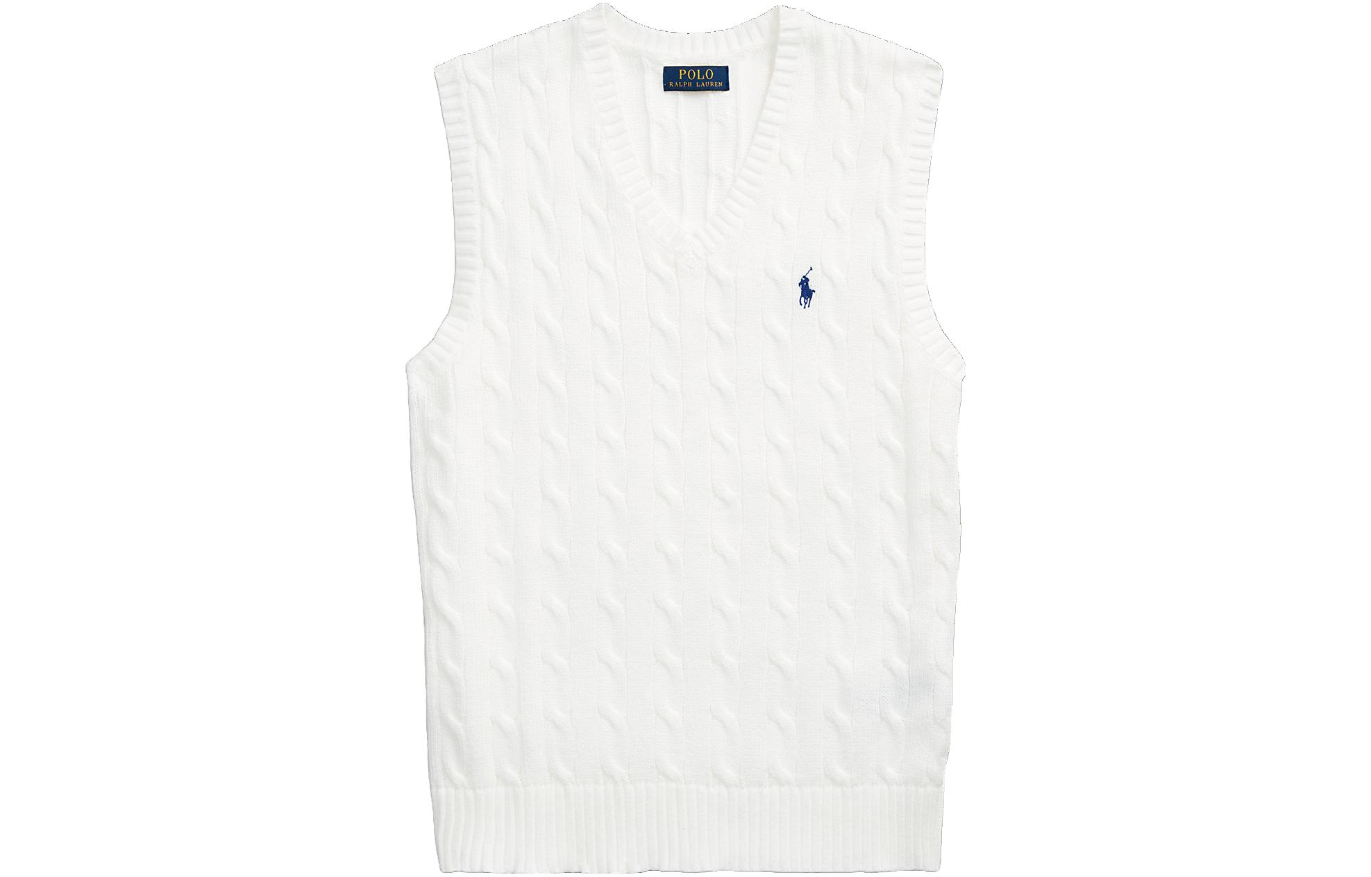 Order Polo Ralph Lauren Solid Pullover Tanpa Lengan Vest Putih MNPOSWE1CM20079-100