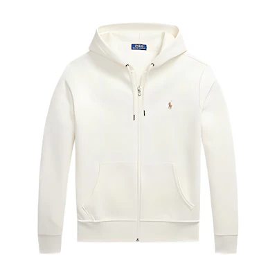 Polo Ralph Lauren Solid Reversible Knit Zip Hoodie White 710883329-022