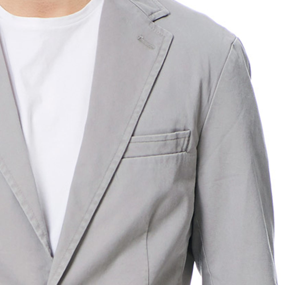 Sizing Polo Ralph Lauren 單排扣純色灰色西裝外套 715754089-018