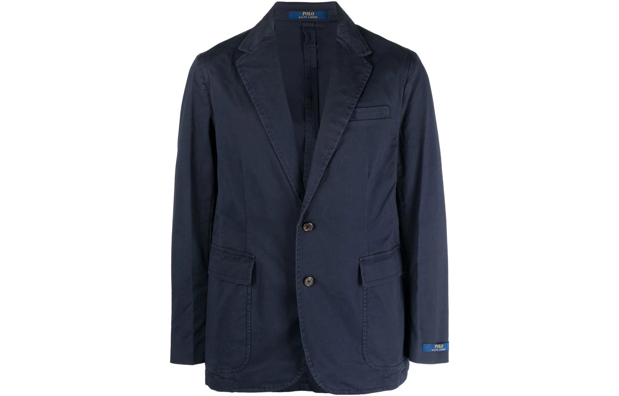 Polo Ralph Lauren  Solid Single-Breasted Navy Blazer Jacket. 715754089004NAVY 圖 2