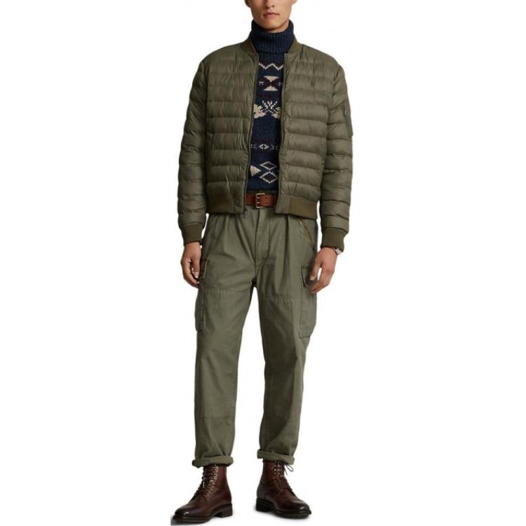 Polo Ralph Lauren  Solid Stand-Collar Zip Slim-Fit Green Jacket 710907554-002 圖 5