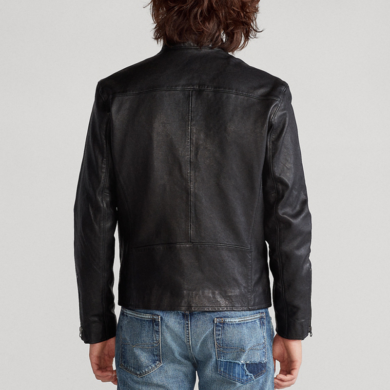 Purchase Polo Ralph Lauren 立領拉鍊摩托皮夾克 黑色 MNBLOTWM5B10053-B10