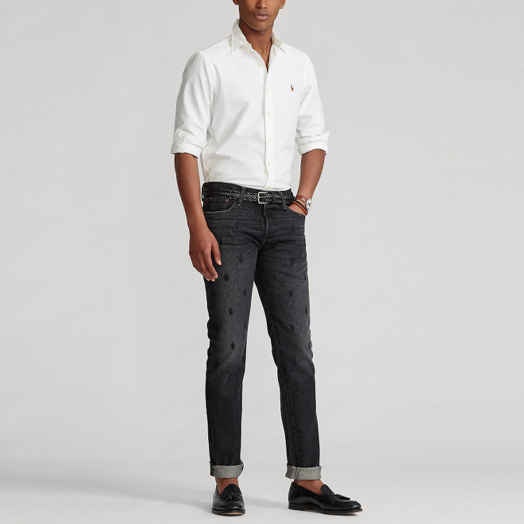 Lookbook Polo Ralph Lauren Jeans Potongan Lurus dengan Rekaan Sulaman. MNPODNM10920160