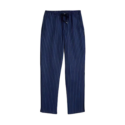 Polo Ralph Lauren Striped Elastic Tapered Casual Pants Navy Blue 710927863-001