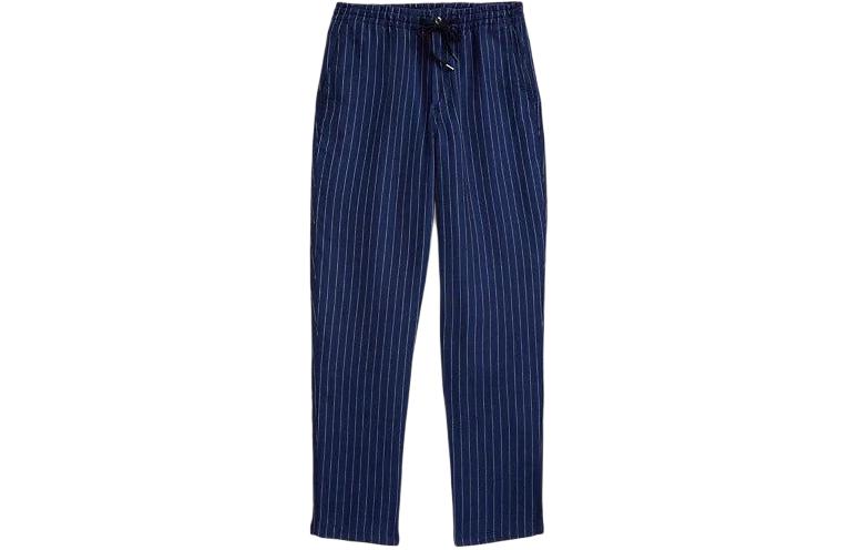 Order Polo Ralph Lauren 條紋彈性錐形休閒褲 海軍藍 710927863-001