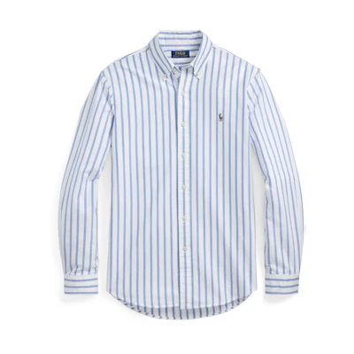 Polo Ralph Lauren Striped Single-Breasted Long Sleeve Shirt Blue 710973730001