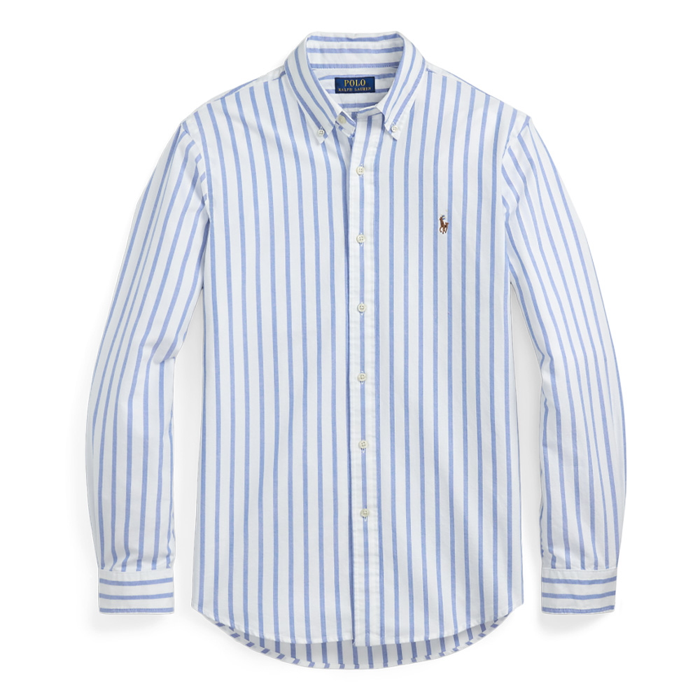 Order Polo Ralph Lauren  Striped Single-Breasted Long Sleeve Shirt Blue 710973730001