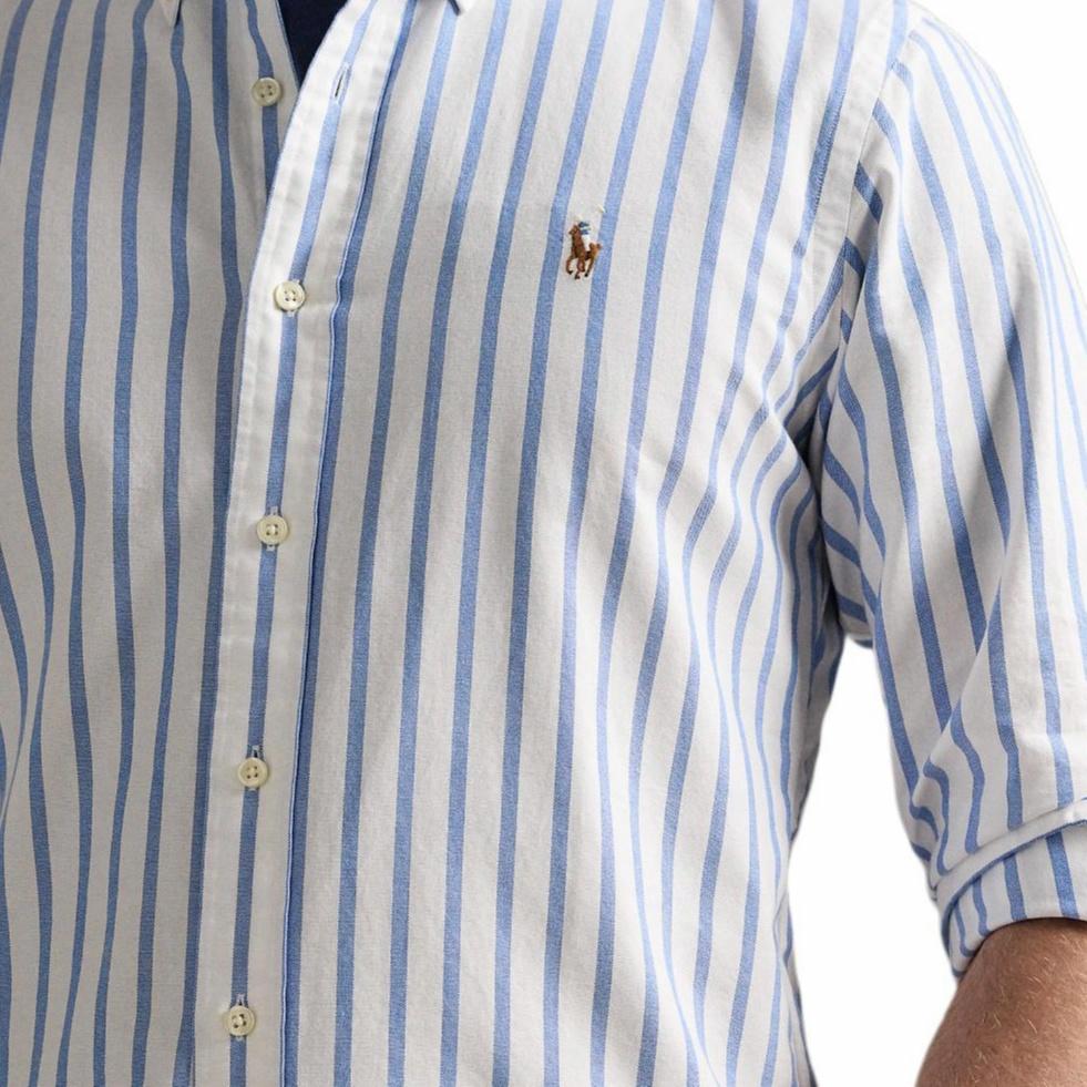Details for Polo Ralph Lauren  Striped Single-Breasted Long Sleeve Shirt Blue 710973730001
