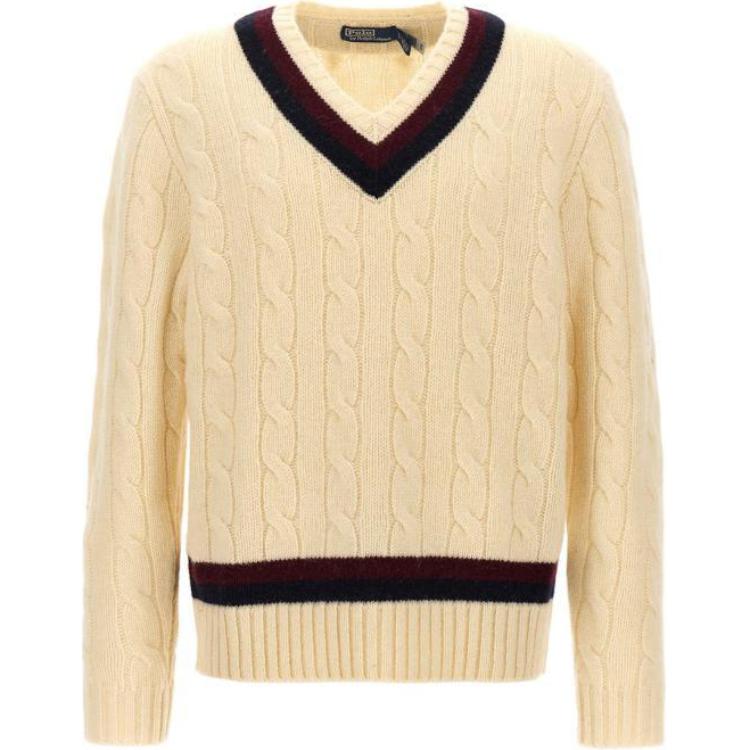 Polo Ralph Lauren  V-Neck Slim Fit Pullover Sweater Beige. 710941116-001 圖 2