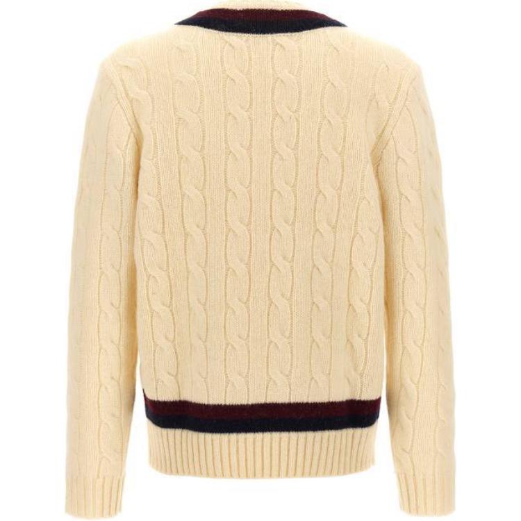 Polo Ralph Lauren  V-Neck Slim Fit Pullover Sweater Beige. 710941116-001 圖 3