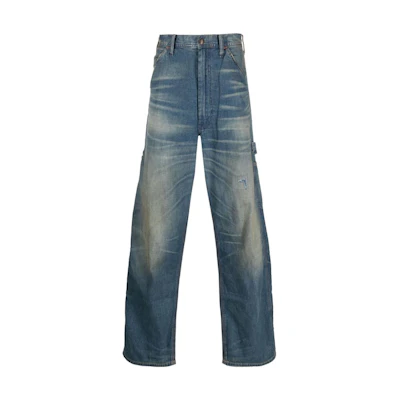Polo Ralph Lauren Washed High-Waist Straight-Leg Jeans Blue 710917281-001