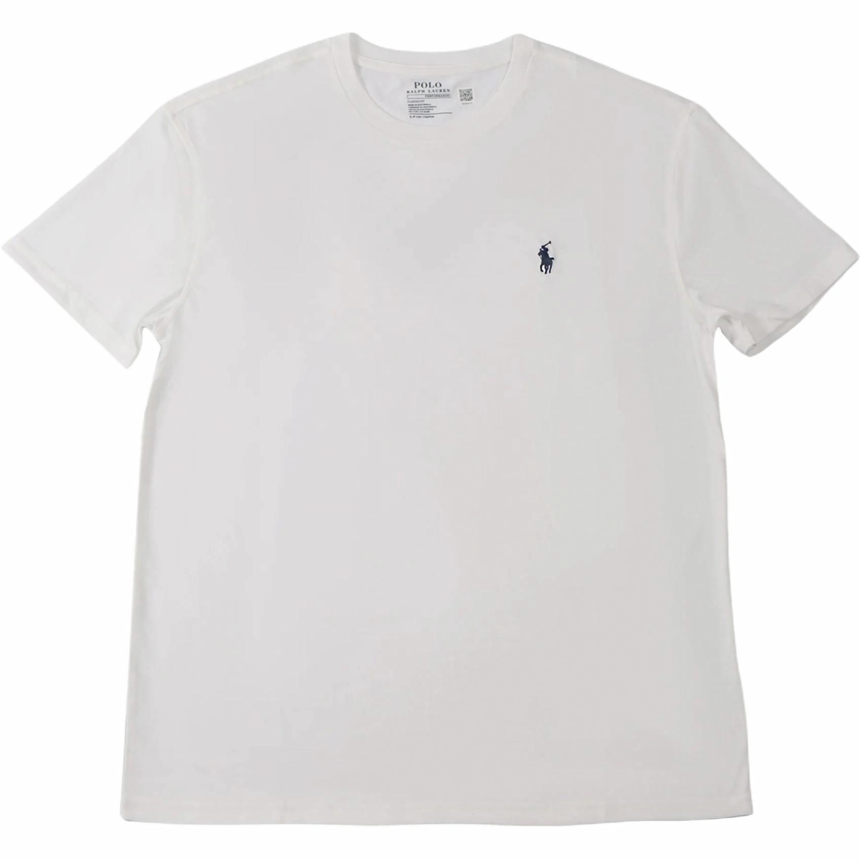 Order Polo Ralph Lauren Kemeja-T Leher Bulat Lengan Pendek Logo Putih. 710865767-004