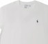 Shop Polo Ralph Lauren Kemeja-T Leher Bulat Lengan Pendek Logo Putih. 710865767-004